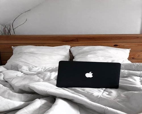 A comfortable bed setup indicating good rest